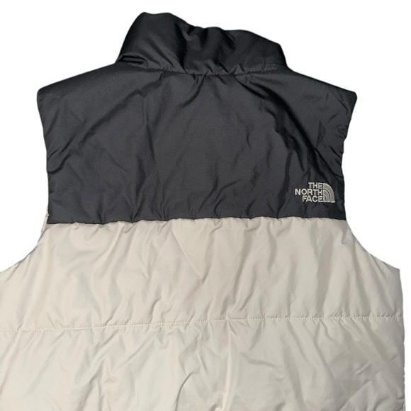 The North Face black & white puffer vest with yin yang patch. Women’s small - Picture 7 of 7